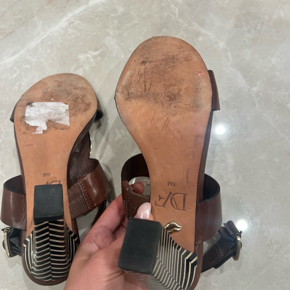 Diane von Furstenberg sandals size 6 - Picture 8 of 9